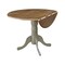 International Concepts Round 42 in Round Dual Drop Leaf Pedestal Table, Hickory/Stone, 42 W, 42 L, 29.5 in H, Wood T41-42DP - alternate 10